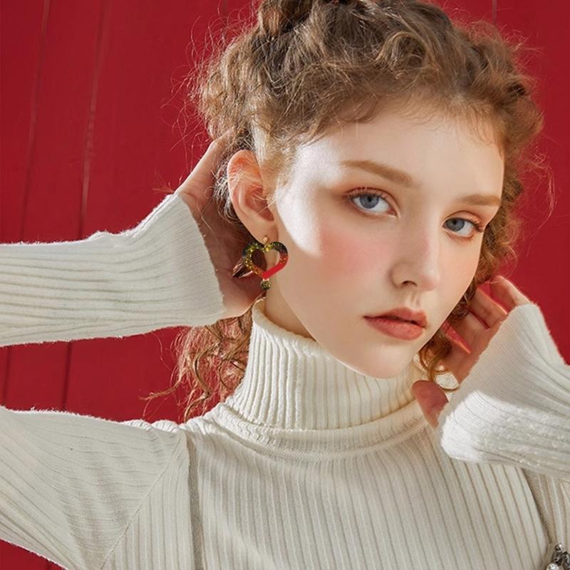 Unique Dripping Glue Earring Mold Valentine’s Day Resin Earrings Molds Customizable Silicone Mould for DIY Lovers