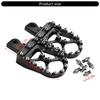 Anti Slip Lightweight Motorcycle Footrests Pegs With Vintage Styling Heavy Duty Aluminum Alloy Universal Application 2x