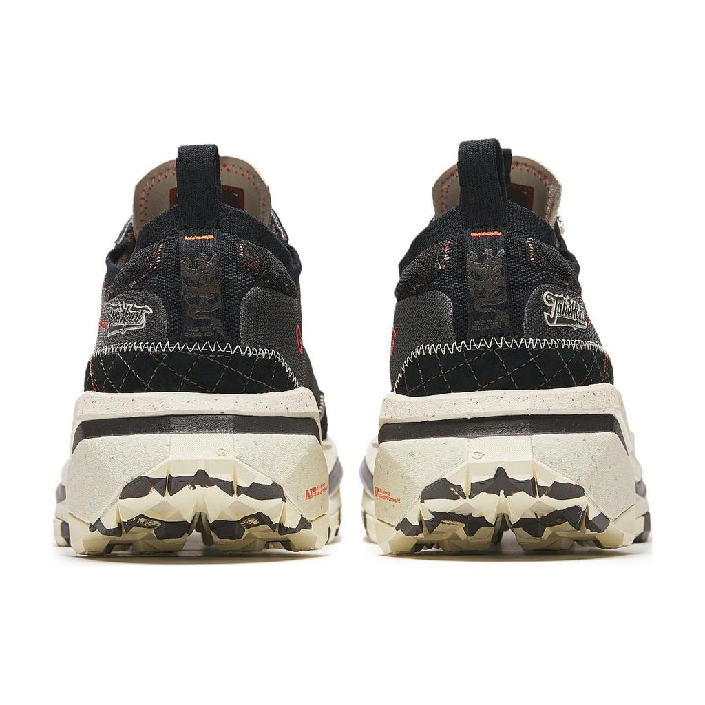 Anta Falcon 1 Black Dragon Shock Absorbing Height Increasing Wear Resistant Breathable Low Top Running Shoes Men sneaker Beige 112426607AS-3