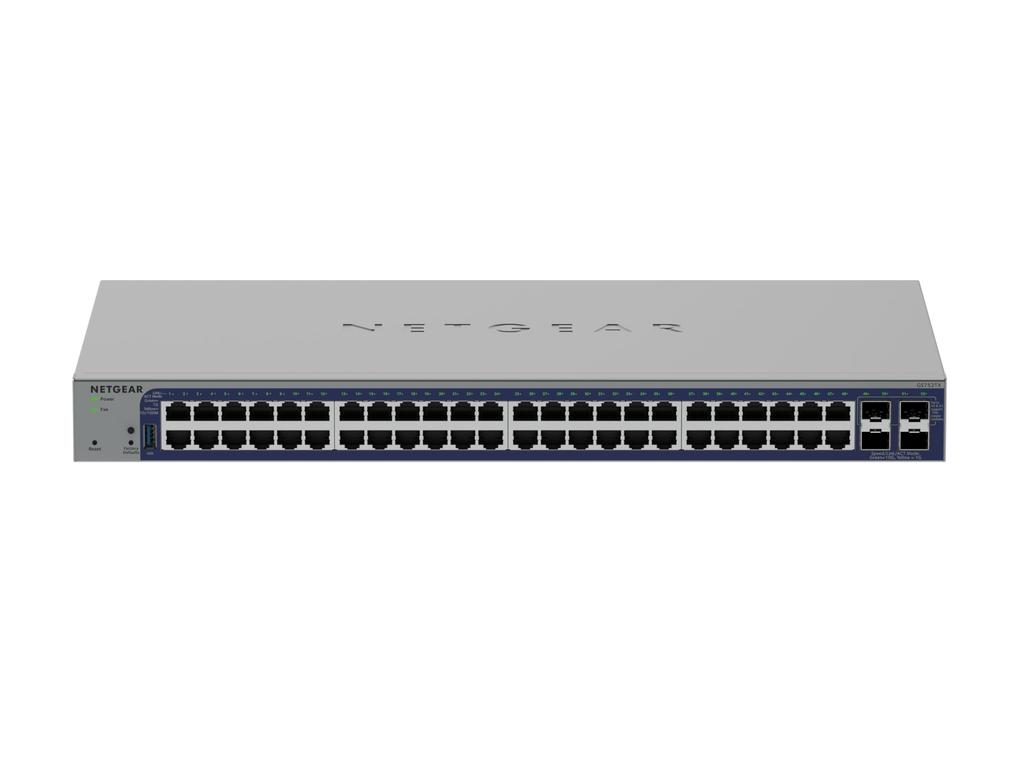 NETGEAR Switching 48 x4 Cloud Smart Cloud Limited Lifetime Hardware Hub, Ports, 1G/10G SFP+ Uplink, Management, Switch, Warranty