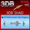 YO-ZURI Bass Lure 3DB Shad (SP) 70mm Color: Sunset Shad