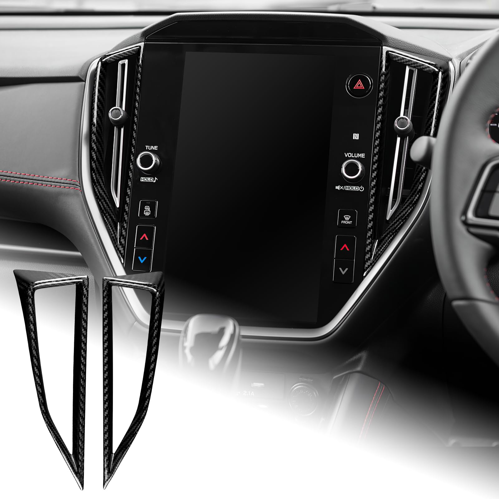 

AIRSPEED Центральная консоль из углеродного волокна, воздуховод кондиционера и наклейки для Subaru WRX WRX и стильные детали интерьера, идеально подходящие в качестве подарка, углерод