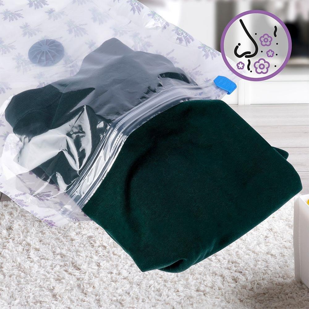 Orion Lavender-Scented Vacuum Storage Bag 120 x 80 cm for Clothes and Bedding