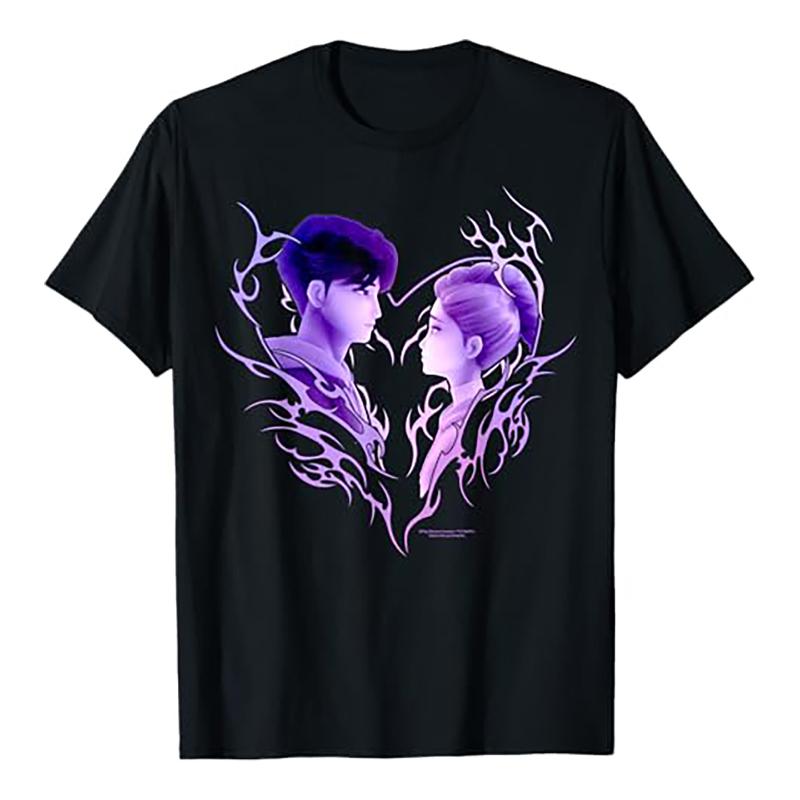 K-pop Demon Hunter Rumi Mira Zpey Movie Pattern T-Shirt Unisex Original Harajuku Style High-Quality Cotton T-Shirt Streetwear