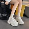 Fashion Casual Style Sports Women's Shoes 2025 New Lightweight and Versatile Autumn Leather Small Platform Dad Shoes