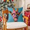 Cute Funny Cartoon Party Decorations Animals Pillow Case Silky Short Plush With Invisible Zipper Dustproof Sofa Cushion Cover