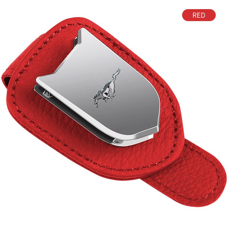 Porta Óculos de Sol para Quebra-Sol de Carro Clipe para Óculos de Sol Porta Cartão/Bilhete Suporte Para Ford Focus mk2 mk3 Fiesta mk7 Ranger Mondeo mk4 S-MAX Kuga Mustang