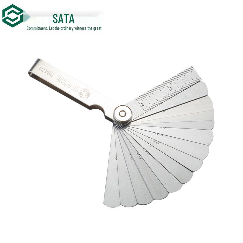 SATA 14-Piece Feeler Gauge Set 0.05-1.00mm (Model 09401)