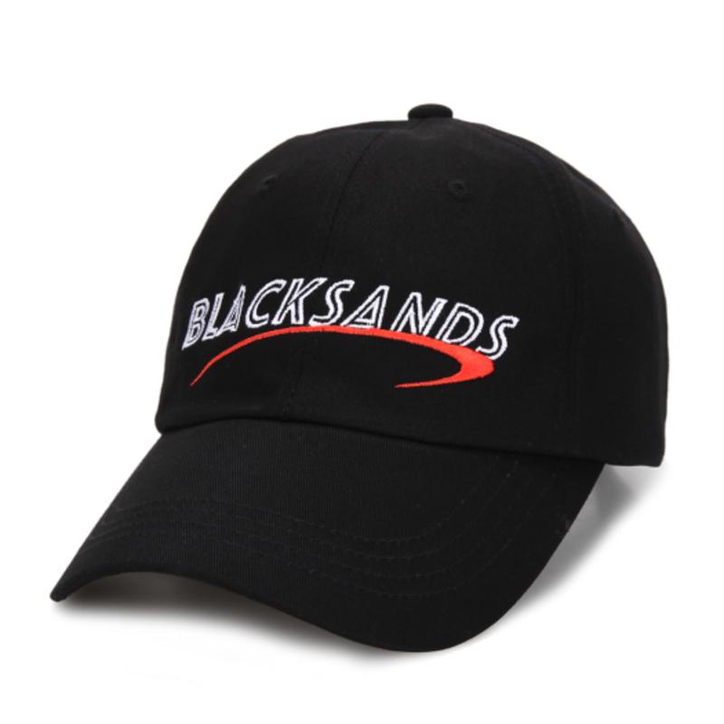 BLACK SANDS Sporty Signature Embroidered Ball Cap_Black