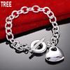 925 Sterling Silver Simple Romantic Heart Bracelet-Exquisite Gift Jewelry