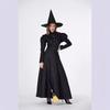 Halloween, Children Adult Parent-Child Suit Black Long Dress Witch Wizard of Oz Stage Costume