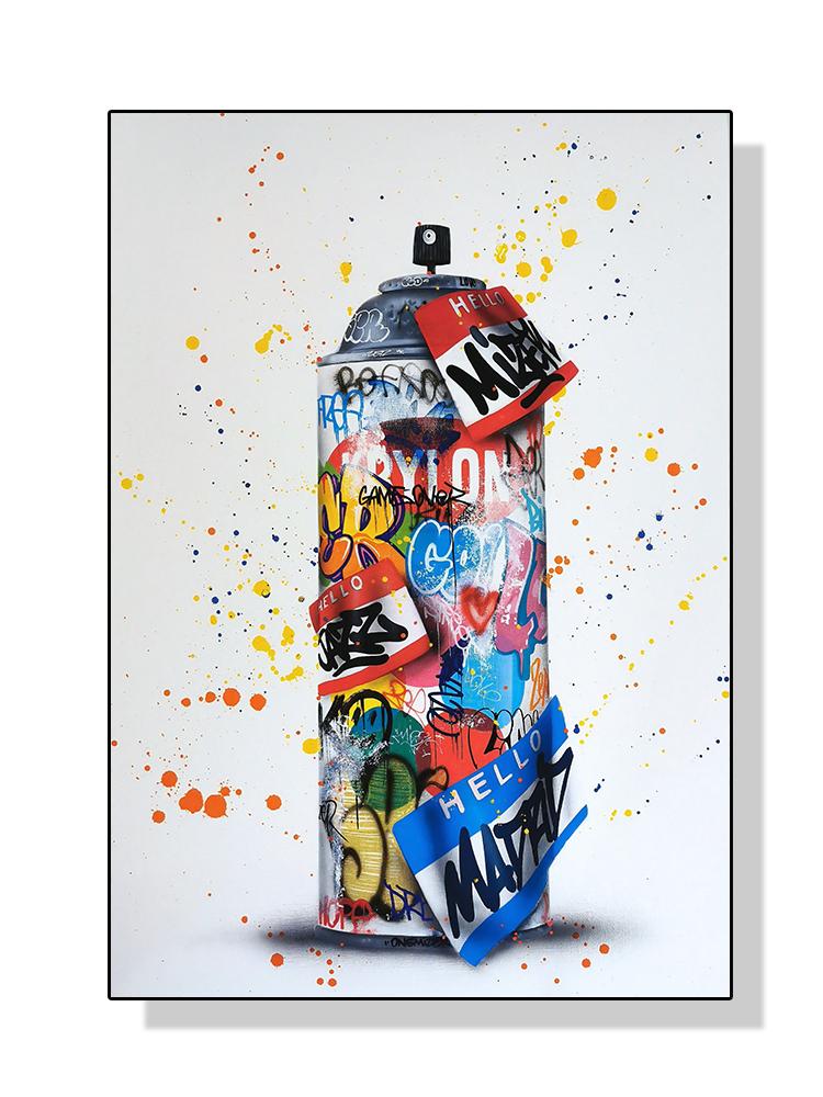 Straße Graffiti Gesten Poster Leinwand Malerei Abstrakte Pop Wand Kunst Bilder Für Wohnzimmer Schlafzimmer Dekoration Cuadros