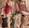 Sexy Lingerie Inner Underwear Nightwear One Piece Setup X033 [Agnel x] See-Through Women's (Black, Free)