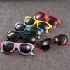 Polarized Silicone Baby Sunglasses - Anti-UV, Color Block, Fashionable Kids' Eyewear