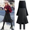 Women's Mermaid Skirt Leggings Slim Fit Pull On Pants Warm Fleece Lined Bottoms