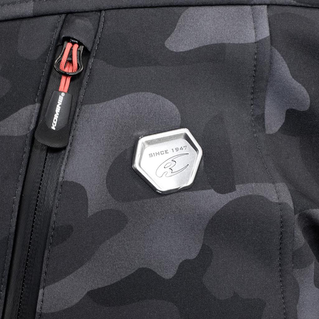 KOMINE Protective Softshell Winter Monochrome Size Motorcycle Jacket JK-5902 Parka, Camo, L,