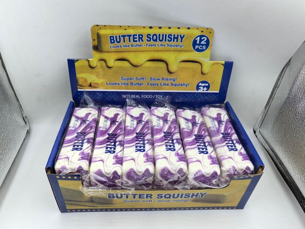 Soft Squishy Butter Stick Stress Relief Toy - Slow Rebound Pinch Bread