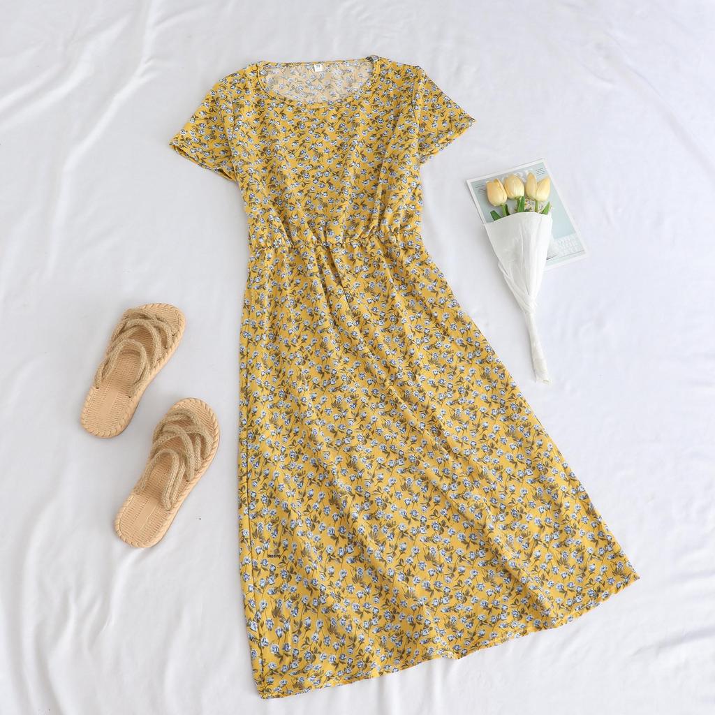 Southeast Asia Elegant Age-Reversing Midi Dress for Middle-Aged Women