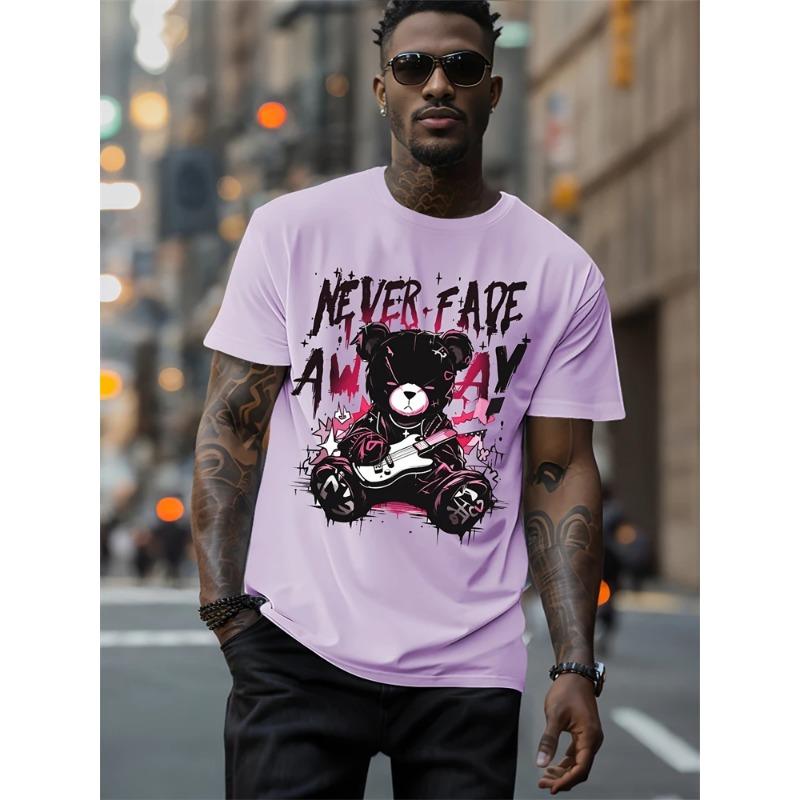 Hip-hop Style Cartoon 3D Print Men's T-shirt Summer Casual Everyday Top Urban Street Fashion Men's T-Shirts