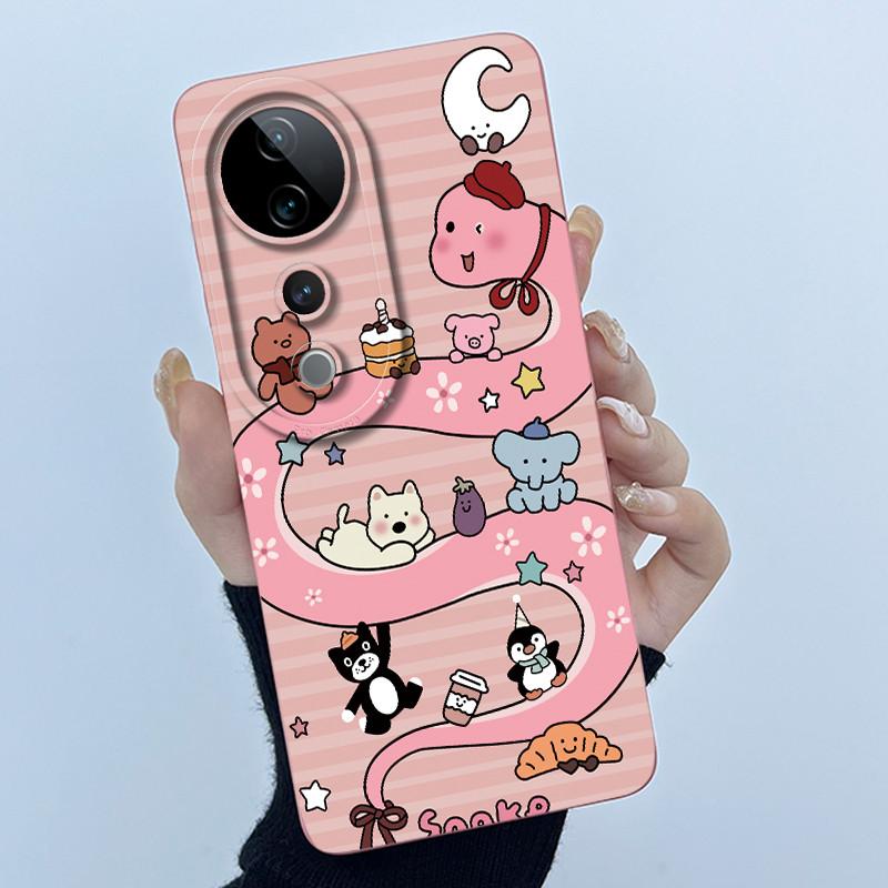 For Vivo V40 Case Vivo V40 Pro V40e Phone Case Vivo iQOO Z9S 5G Fashion Simplicity Flower Shockproof Shell Protection Back Cover