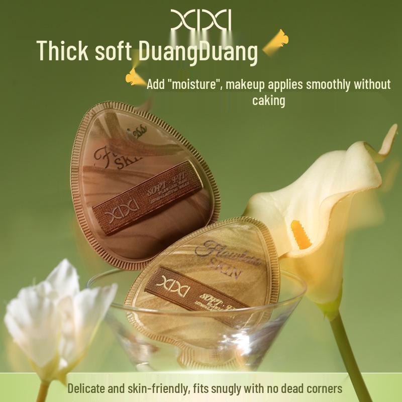 xixi Flowing Mousse Porcelain Puff: Super Soft, Non-Absorbing, Dual-Use Foundation Brush