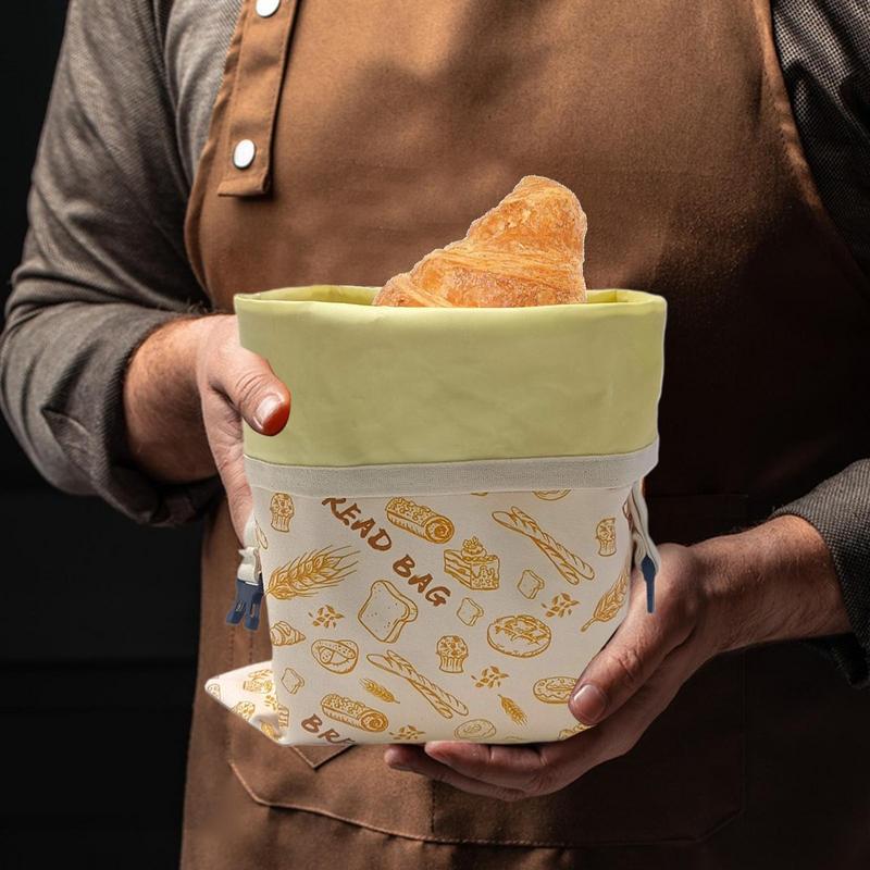 Reusable Bread Bags for Homemade Bread Gift Giving Fresh Keeping Loaf Container for Food Preservation Bakery Sandwich