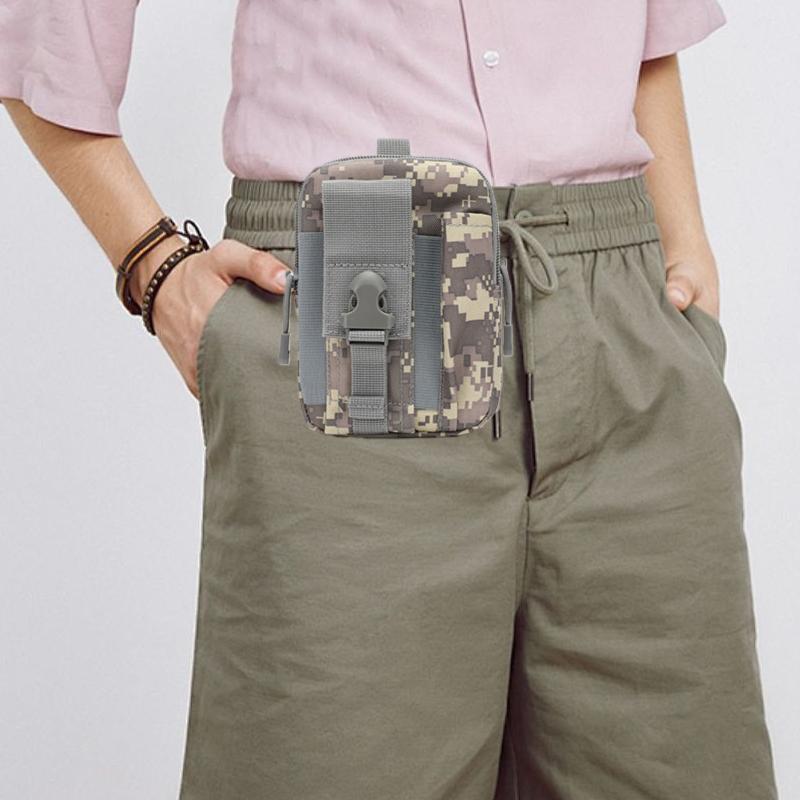 

1PC Tactical Multipurpose Belt Bag Outdoor Sports Hanging Waist Packs Utility Molle Pouch for Men Jungle Camouflage Waist Bag