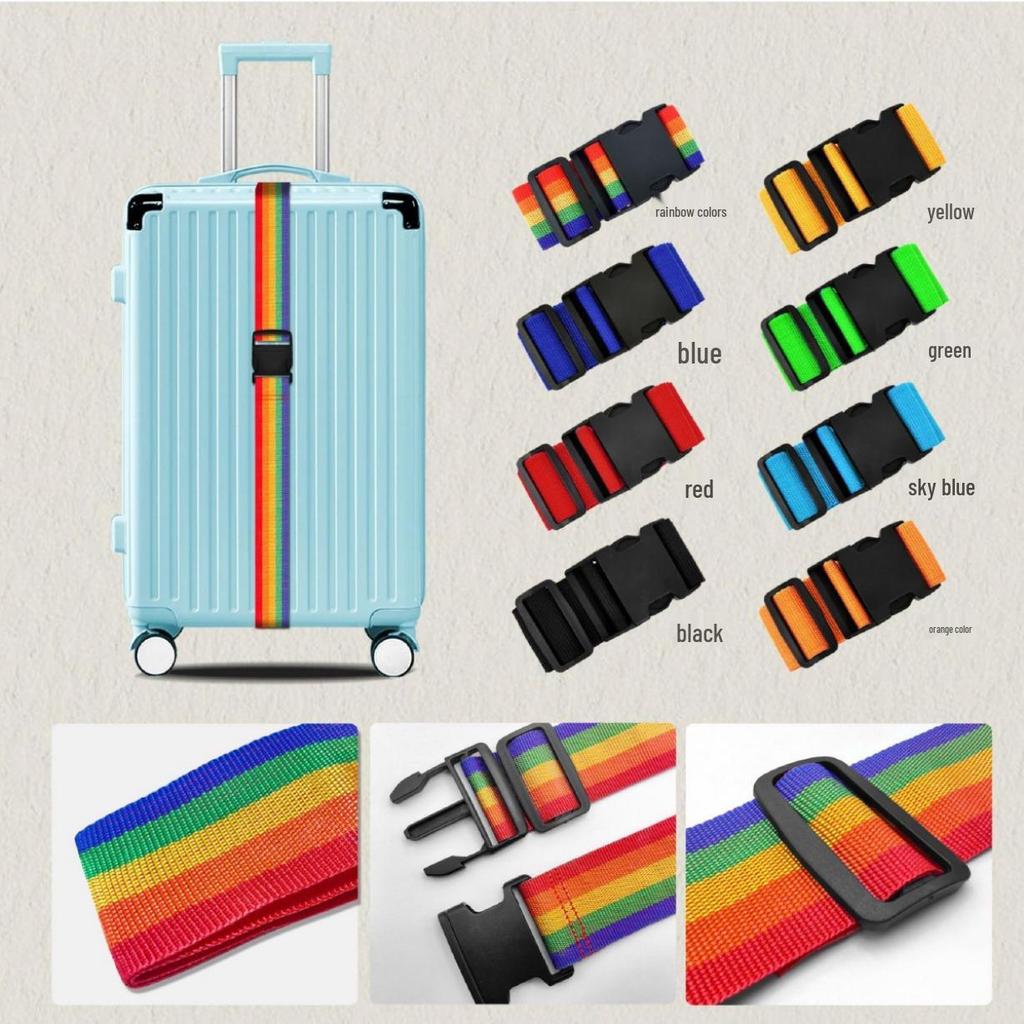 One-Word Cross-Border Luggage Strap: Secure Bag Fastening, Packing Strap, Suitcase Hanging, Trolley Case Buckle