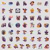 50 Cartoon Ghost with Pumpkin Head Doodle Stickers Creative Halloween DIY Stickers Mobile Phone Decoration Stickers