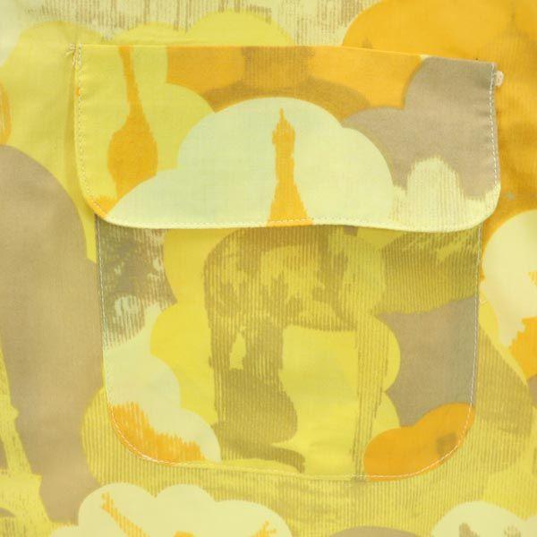 Unused WESC Overall Handle Short Sleeve Aloha Shirt M Yellowish Men's Used