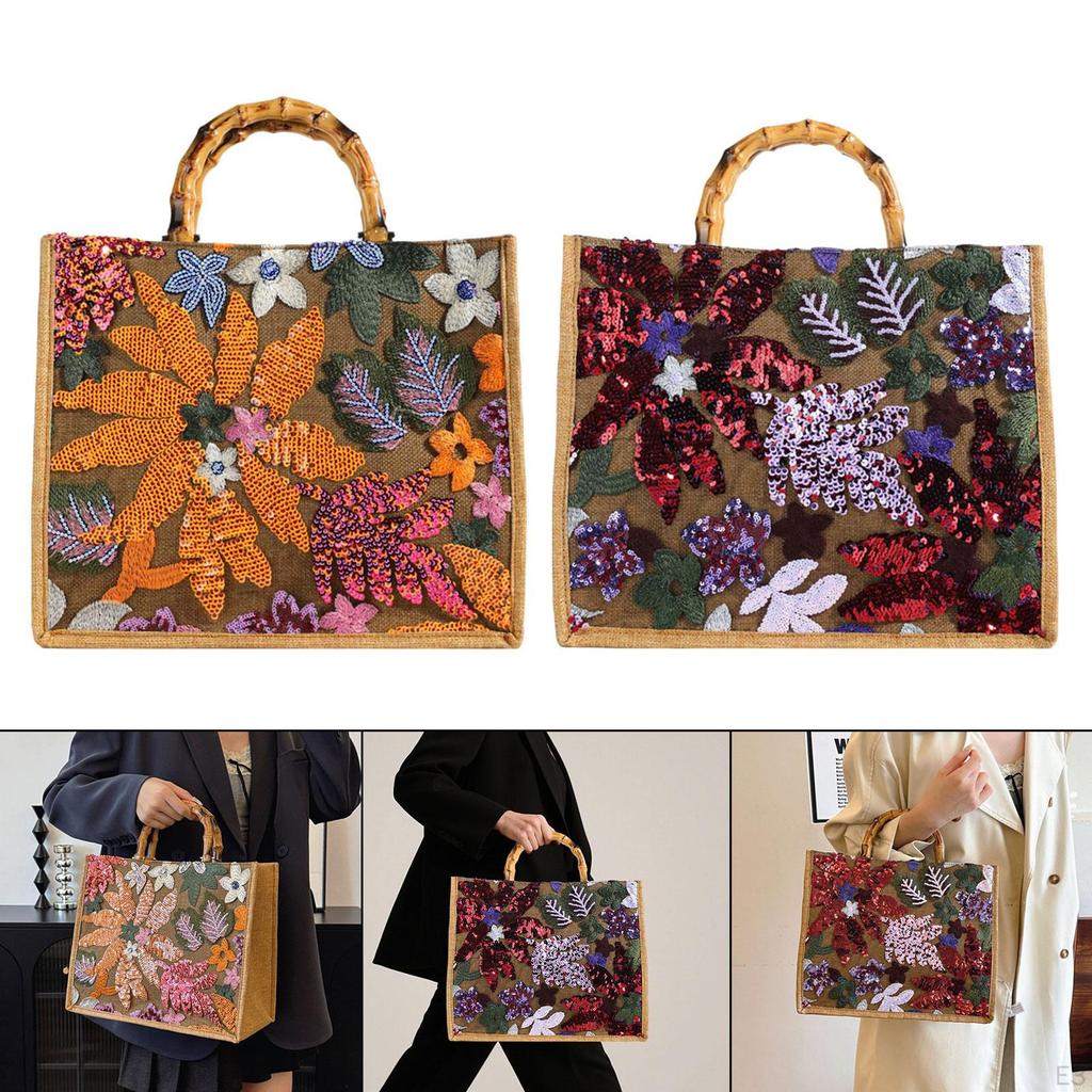 Women Top Handle Bag Casual Summer Beach for Holiday Wedding Party Commuting