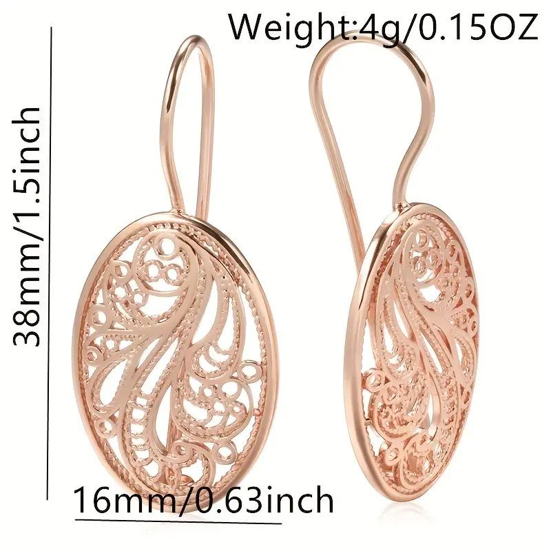 Kayi Retro Geometric Hollow Pattern Elegant Jewelry