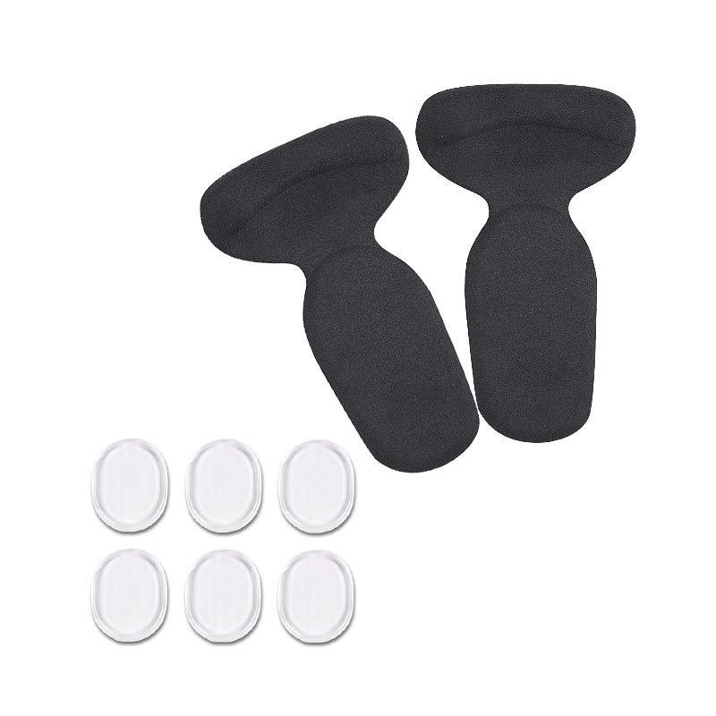 New Five-piece Self-adhesive Non-slip Forefoot Pad with Cloth Heel Sticker Two-in-one Half-yard Pad Transparent Round Sticker Can Be Pasted At Will