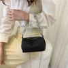 Zipper Small Square Bag Large Capacity Women Shoulder Bag Casual Rhinestone Handbag  Ladies
