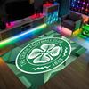 Celtic FC Design Kristall-Samt-Teppich Gemütlich Nicht?Rutschfester Teppich mit Aufdruck für Schlafzimmer Wohnzimmer Eingang