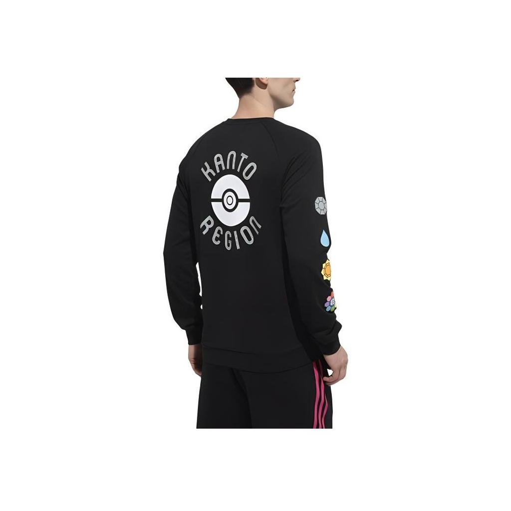 Adidas X Pokemon Bedruckter Trainings-Hoodie Herren Tops Schwarz GN2999