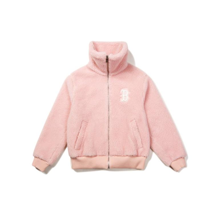 MLB Velvet Jackets Unisex Pink Lapel Thickened 31JPF4061-43P S