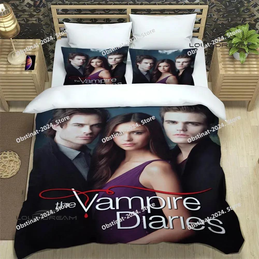 The Vampire Diaries Damon Salvatore Bettwäsche-Sets exquisites Bettwaren-Set Bettbezug Bettdecke Bettwäsche Geburtstagsgeschenk