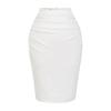 Korean Style High-Waisted Slit Midi Pencil Skirt - Slimming and Hip-Hugging Fit