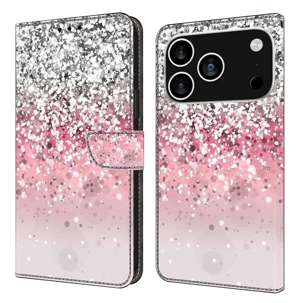 For iPhone 17 Pro Case Magnetic Clasp 3D Pattern Leather Wallet Phone Cover