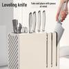 Yunshuang Cream White Kitchen Storage Rack with Knife & Chopstick Holder
