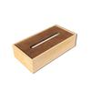 KATOMOKU Wooden Tissue Case, Small, km-66NA, Paulownia Wood, Natural Brown (Natural)