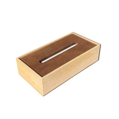 KATOMOKU Wooden Tissue Case, Small, km-66NA, Paulownia Wood, Natural Brown (Natural)