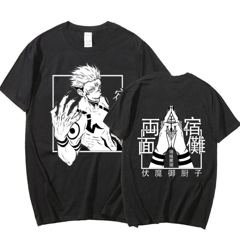 

Hot Ryomen Sukuna Printed T Shirt Fashion Anime Graphic Short Sleeve Men s Casual Loose Cozy Tee Top 4XL