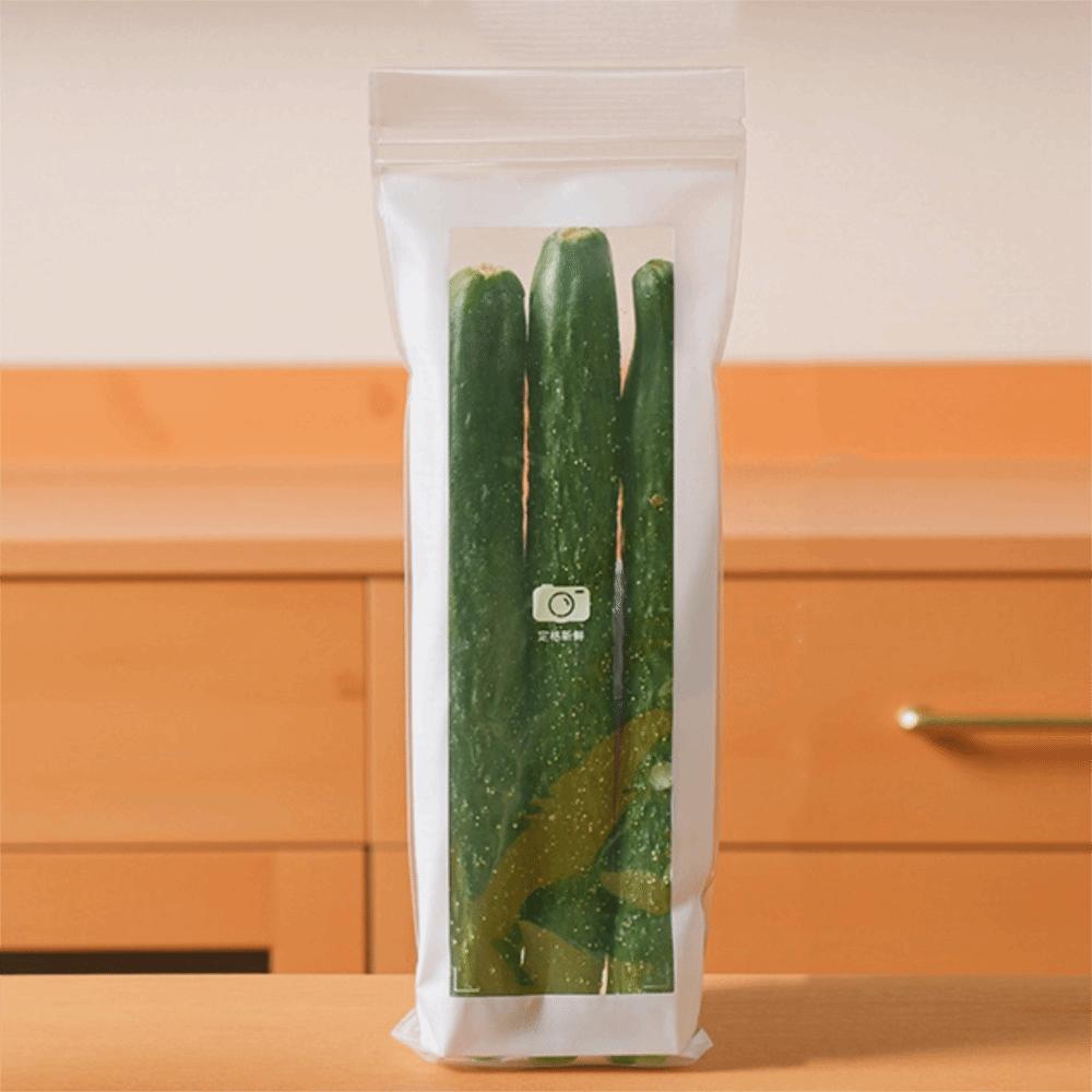 Transparent Fresh-keeping Bag Sealed Leak-Proof Vegetables Storage Bag Thickened Humidity Resistant Food Preservation Bag