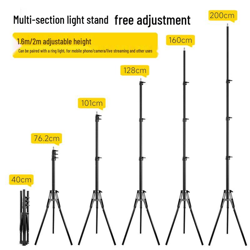 Zhi Xin Yun Cai Carbon Steel Foldable Light Stand Tripod