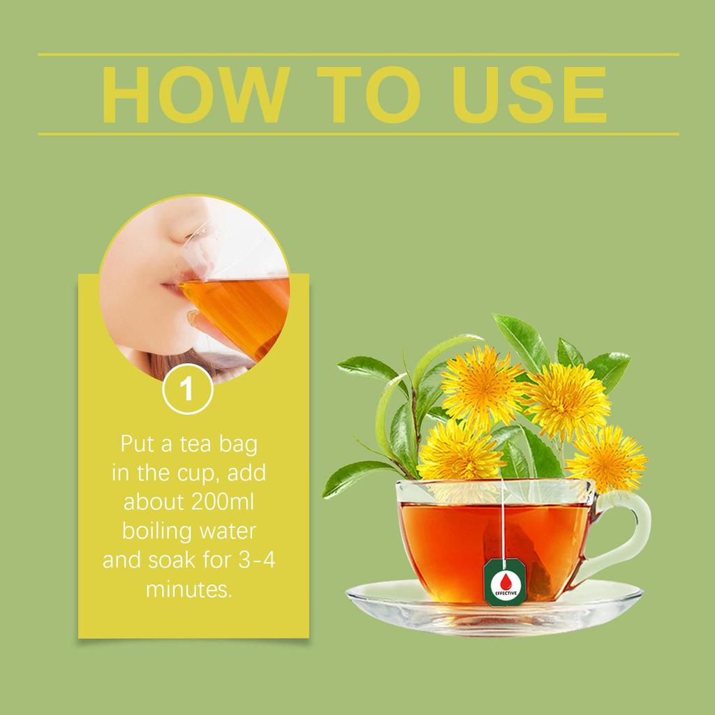 Herbal Detox & Balancing Tea Bags, Premium Herbal Blend for Overall Wellness