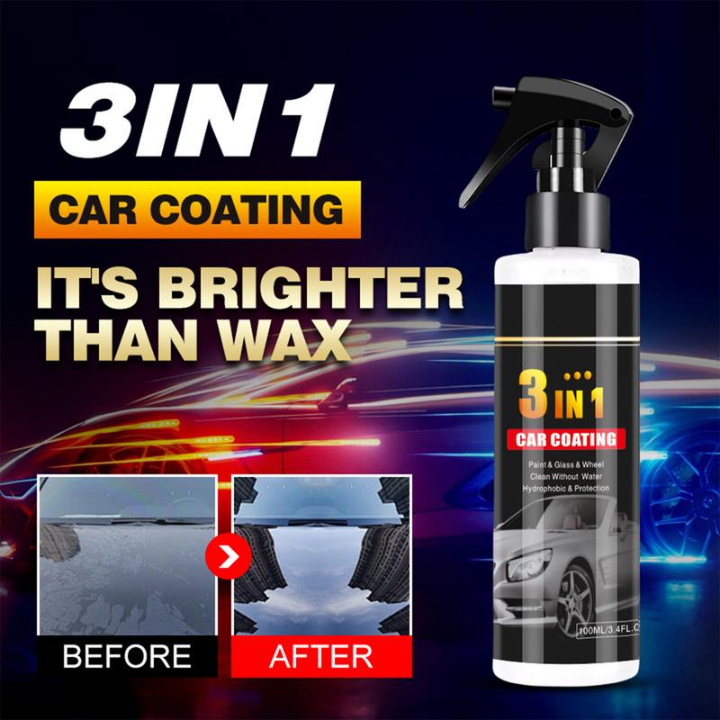 Coating Agent Spray 100ml Efficient Liquid Car Repairing Spray For Vehicles Paint Bumpers Automotive Glass Indoor Outdoor Garage