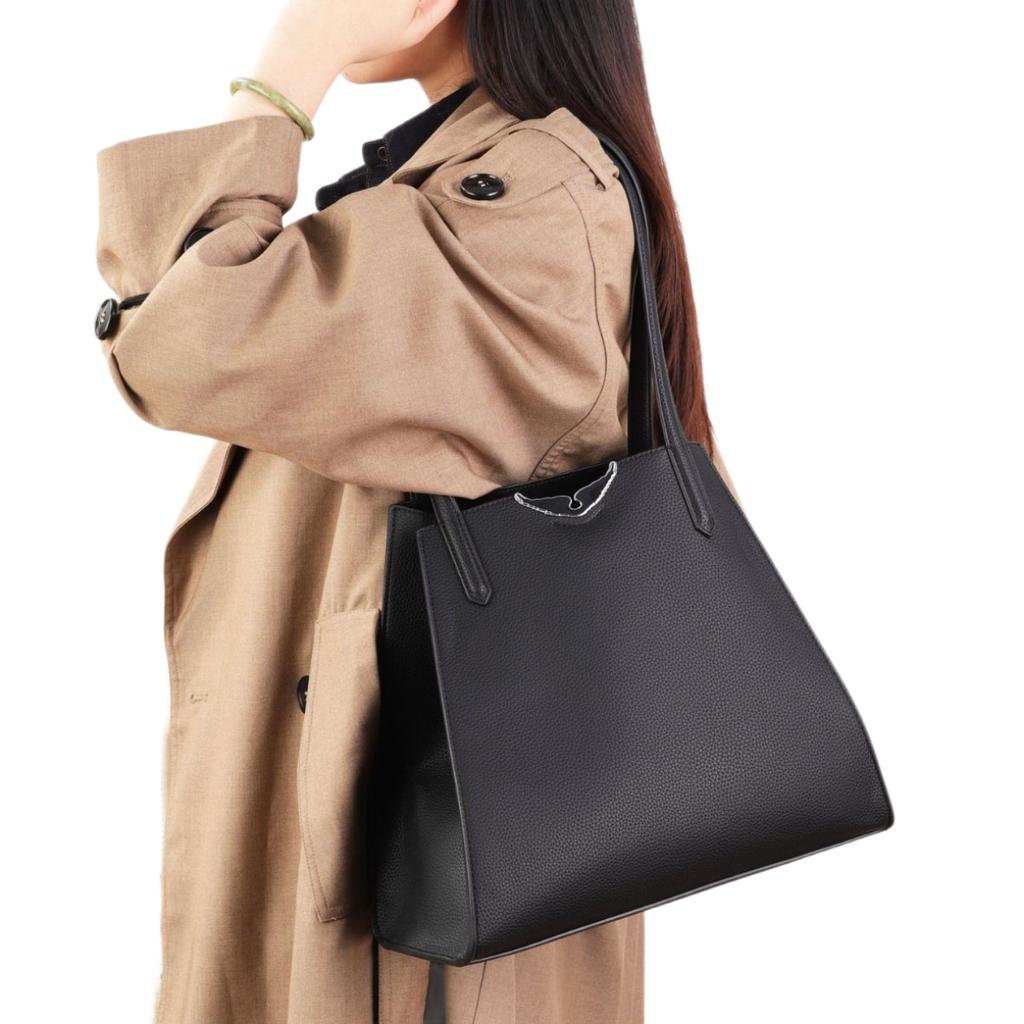 New Large Capacity Tote Bag for Women Single Shoulder Handheld Simple Commuter Bag