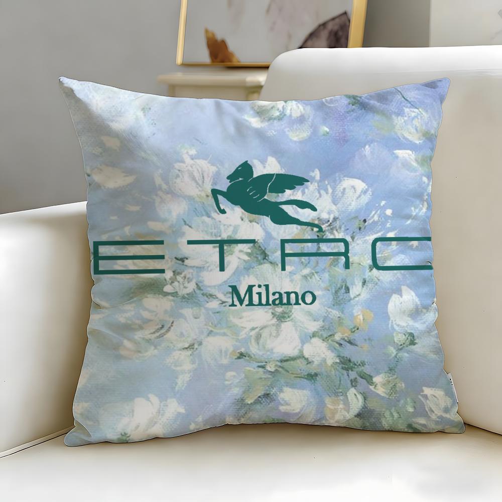 Classic Fashion Brand Etro Cushion Cover Soft & Easy-Wash Pillow Case – Versatile For Couch, Bed, Travel And Office